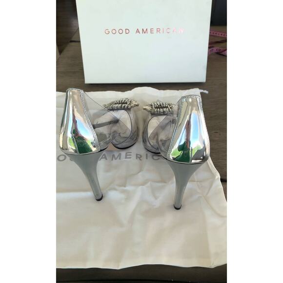 Good American Cinder-F**king-Rella Pump in Glass - 11.5 - Picture 4 of 9